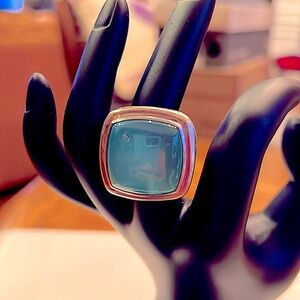 🔥DavidYurman SterlingSilver Albion Prasiolite ring.UniqueColor.DYcloth included